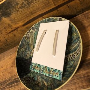 Gold and Silver bar earrings on SALE NWT